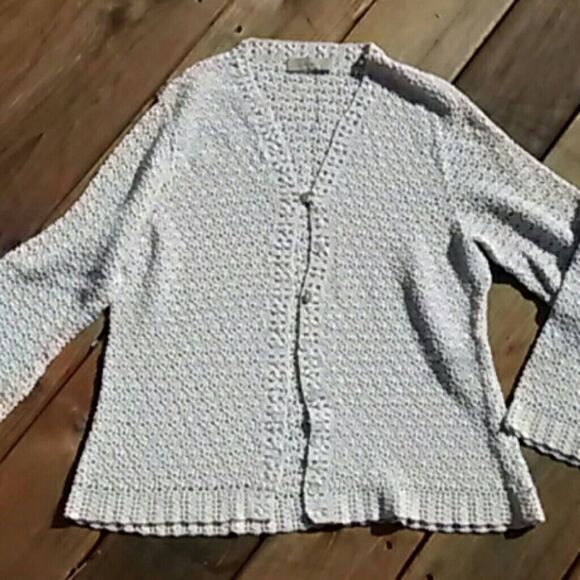 Darling Crocheted Sweater by i.e. - Picture 1 of 4